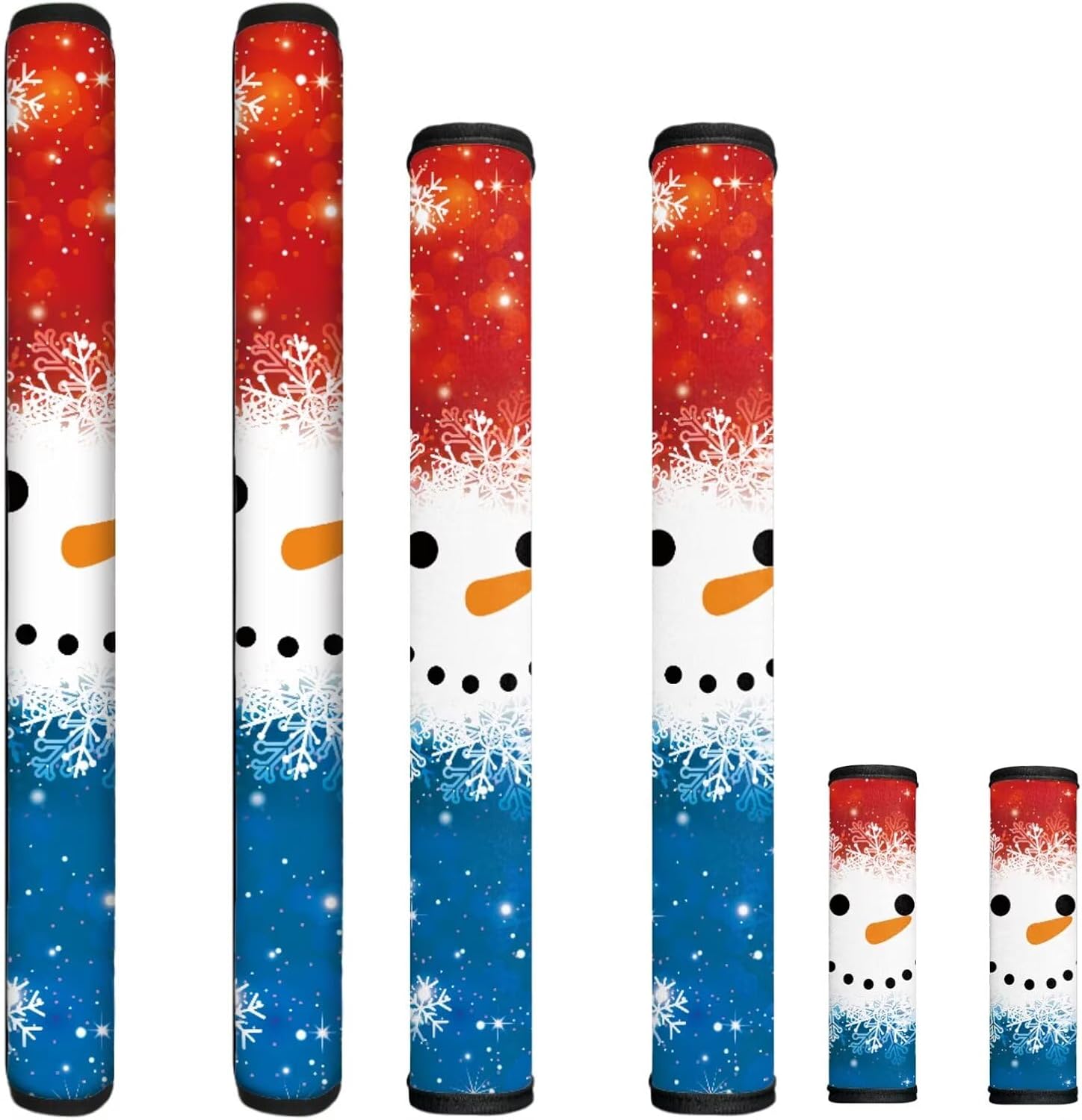 Christmas Snowflake Fridge Door Handle Covers Set of 6 Christmas Kitchen Decorations Snowman Appliance Door Handle Covers for Fridge Dishwashers Microwave Home Kitchen Indoor Decorations