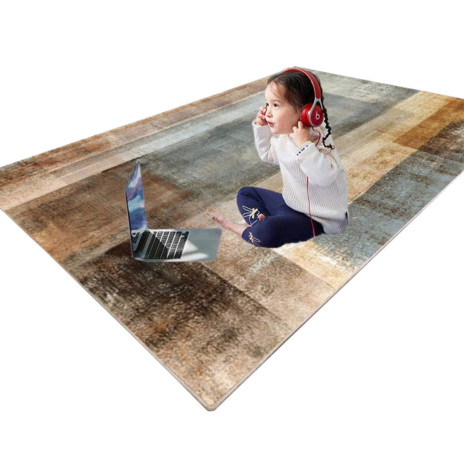 Tapis de cuisine et salon doux tapis de porte résistant et lavable