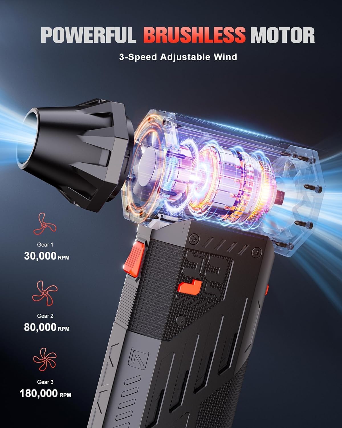 GOOLOO A3 Jump Starter with Air Compressor & F5S Compressed Air Duster