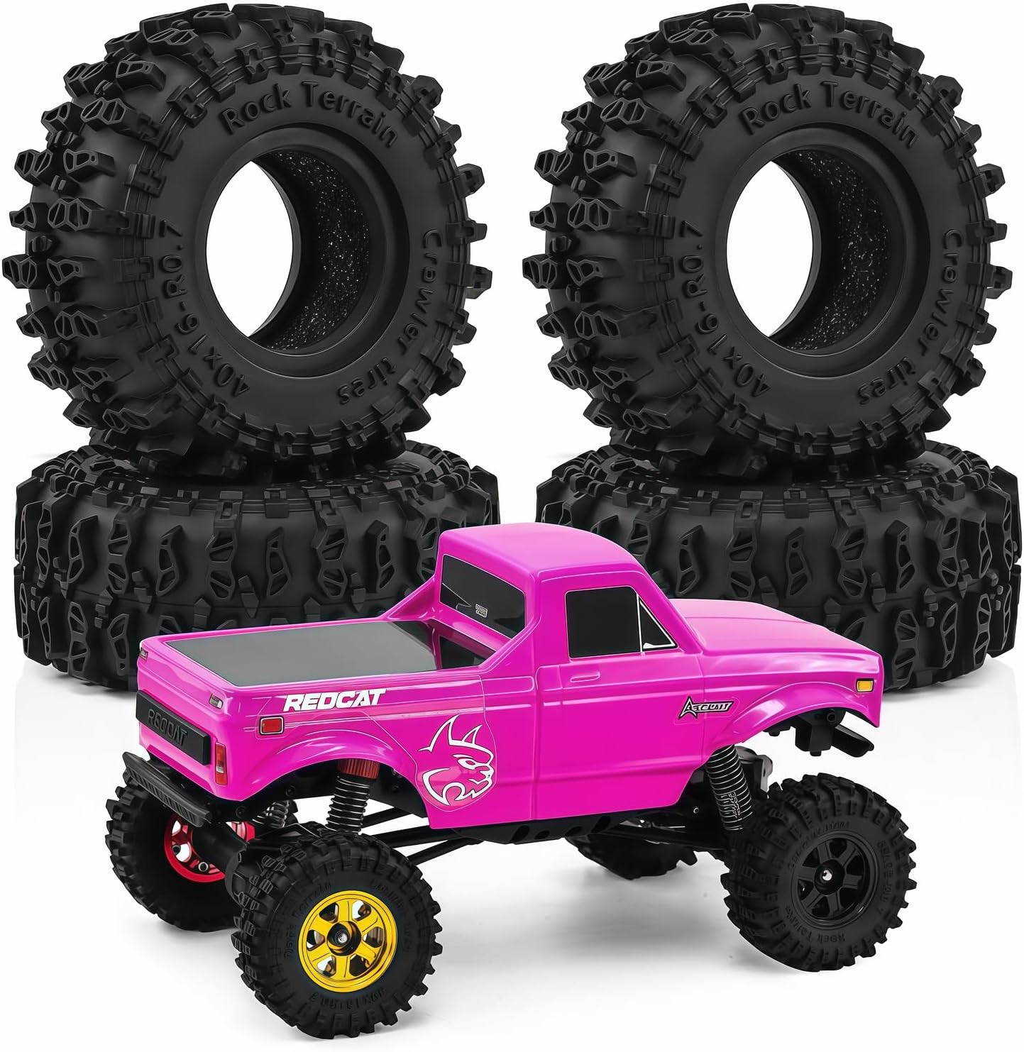 for SCX30 0.7" Swamp Claw Tires 40x16mm (1.57x0.63in) for Ascent-32 1/30 1/32 RC Crawler – Super Soft Sticky Rubber, Foam Inserts (4pcs)
