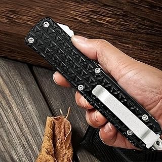 Outdoor Black Pocket Knife with Glass Breaker