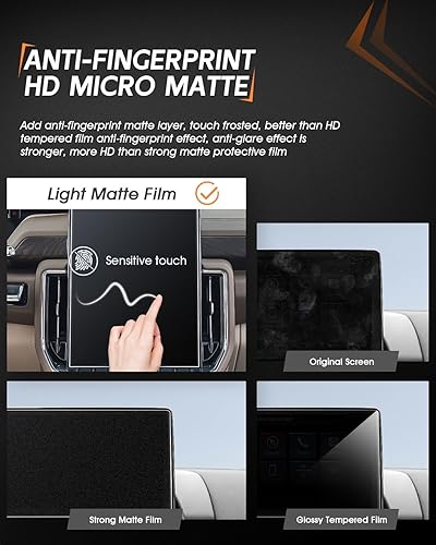 Vista 303 de CDEFG Cristal templado para Chevrolet Silverado/GMC Sierra 2025, pantalla táctil de 13.4 pulgadas, accesorios para Chevy Silverado/Sierra 1500