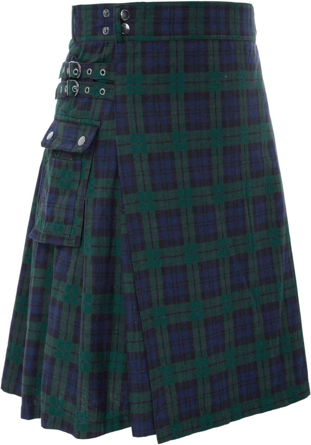 Scarlet DarknessScottish Mens Kilt Traditional Highland Tartan Utility Kilt