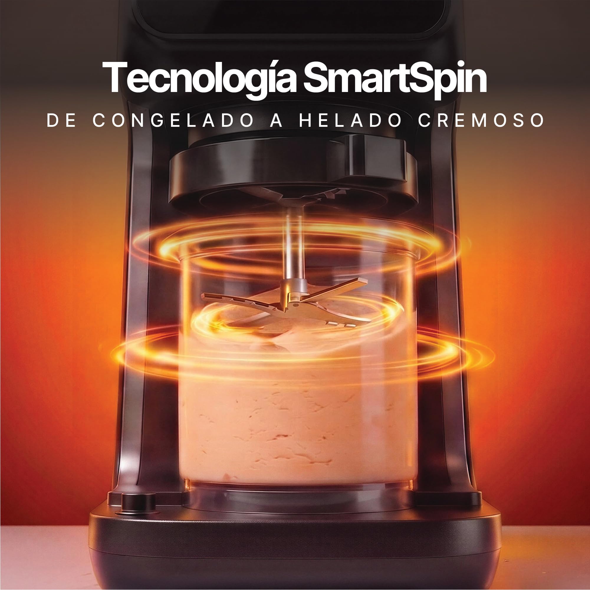 Seeger MultiCream Heladera, 10 programas en 1 | Helado, Sorbete, Batido, Granizado, Mezclas, Vegana, sin lácteos, 3 Tarrinas 500ml, Sin BPA, Máquina de Helados
