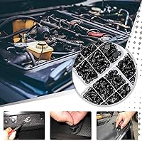 Vista 8 de Clips de retención de automóvil, sujetadores de empuje de cuerpo de automóvil, remaches de plástico, 800 piezas de tornillos de plástico automotriz
