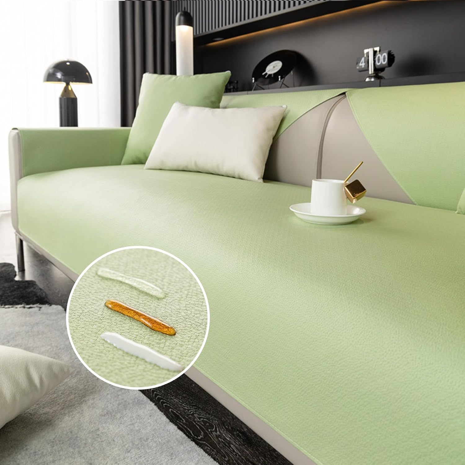 HGTRH Couch Covers for Sectional Sofa L Shape Pet Proof