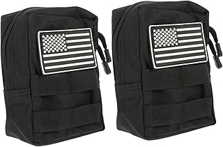 WOONEKY 2 Pçs Bolsa Edc Telefone Fanny Pack Cinto Tote Bag Acessórios Bolsa De Corrida Bolsa De Cintura Carteira Anti-Ladrão Bolsa De Utilidade Ao Ar Livre Coldres De Telefone Celular Edc