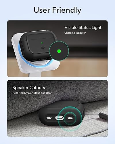 Miniatura 9 de ESR Funda para AirPods Pro 3, compatible con AirPods Pro de 3ª generación (2025), compatible con MagSafe, cubierta de protección completa contra