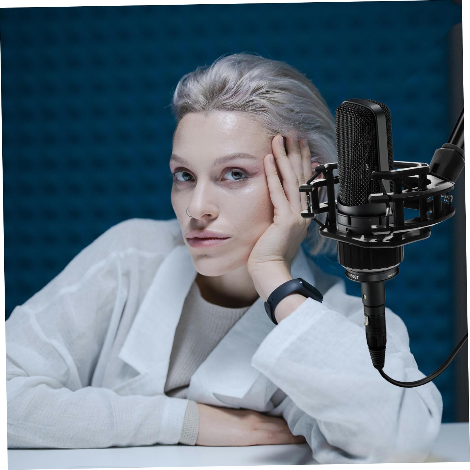 TOYANDONA 5pezzi Supporto Microfono Antivibrazioni Supporto Per Registrazioni Professionali Compatibile Con Vari Modelli Design Compatto e Leggero Per Uso Esterno e Studio