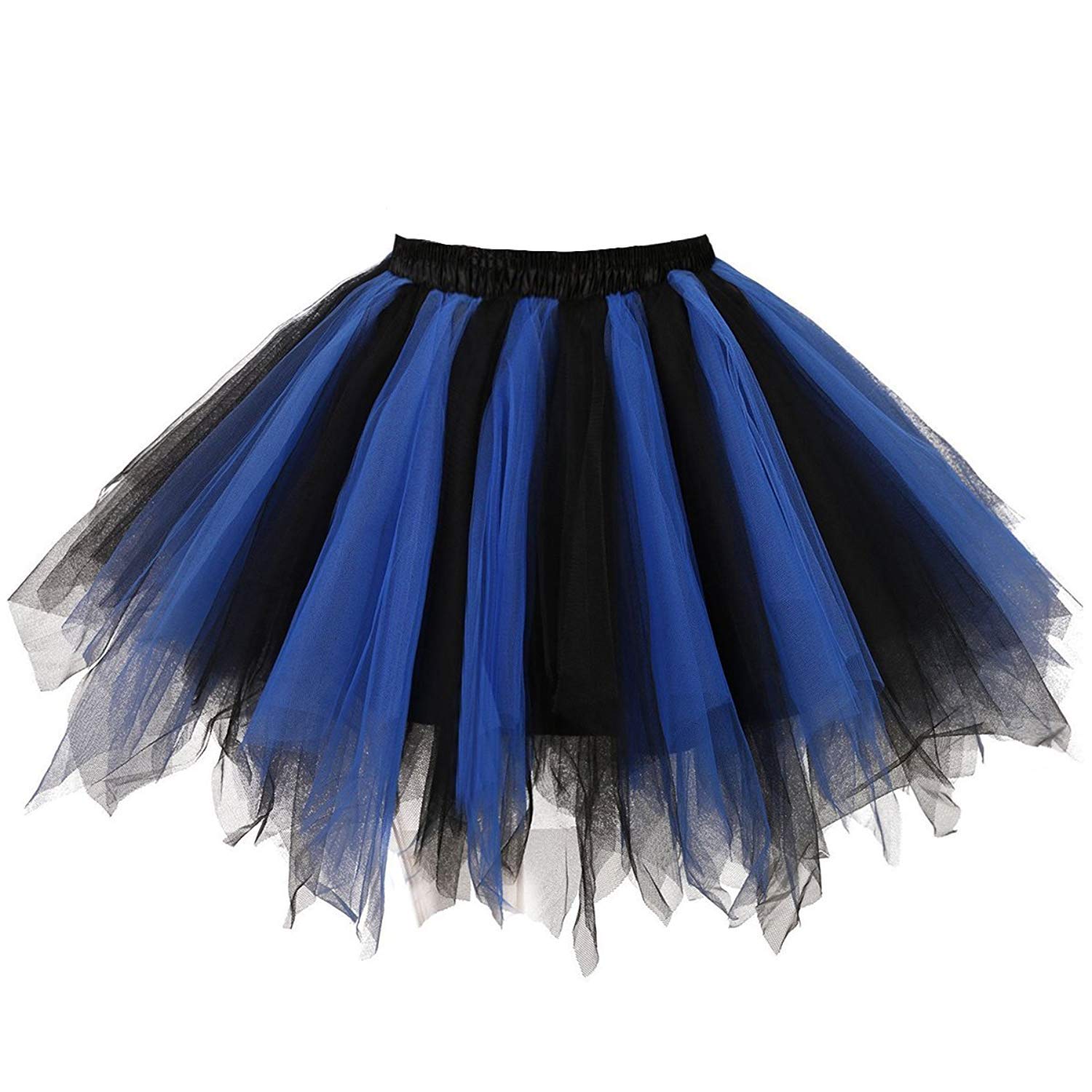 Womens Soild Color Tutu Skirt Layered Tulle Skirt Adult Halloween Costumes