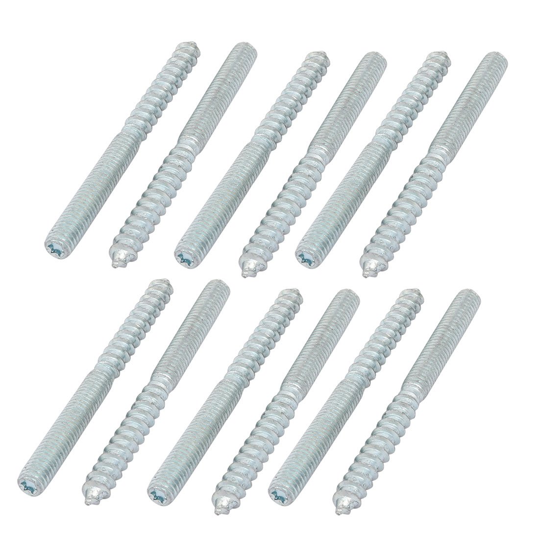 Aexit M6x70mm Carbon Home Hardware Steel Zinc Plated Torx Head Self-Tapping Hanger Bolt 12pcs Model:86as293qo686