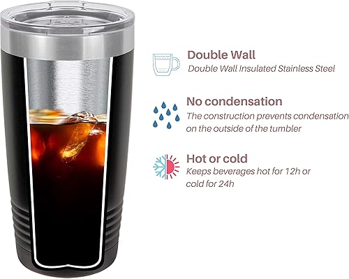 Miniatura 4 de Vaso con monograma de letra dividida grabada con láser, taza de viaje inicial con nombre, regalo personalizado para mujeres y hombres, regalos con