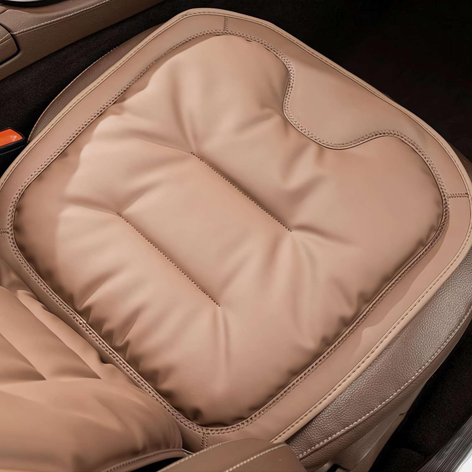 2 Stück Auto Sitz Auflage für Mini Clubman R55 F54 2007-2023, Vordersitz Sitzkissen Autositzbezüge Autositzschoner Rutsch Unterlage Autositzauflag,A/Brown