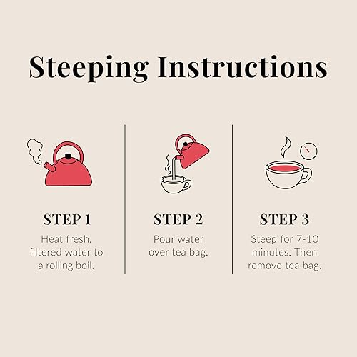 Miniatura 6 de The Republic of Tea Republic Pink Chai - Lata de té de hierbas, 36 bolsas de té, naturalmente sin cafeína