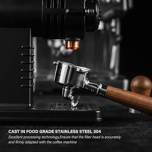 Miniatura 6 de CrossCreek Portafiltro de doble salida de 54 mm con 3 orejas Compatible con máquinas de espresso BrevilleSage Barista de 54 mm Cesta de acero