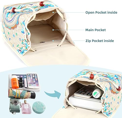 Miniatura 10 de Goodhan - Mochila de viaje para mujer diseño clásico de bordado étnico