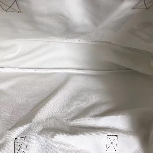 Miniatura 5 de Creative Brands D3713 - Bolsa estilo tote de la colección Hold Everything, tamaño de 20 x 11 pulgadas, color blanco y negro con impresión en inglés: