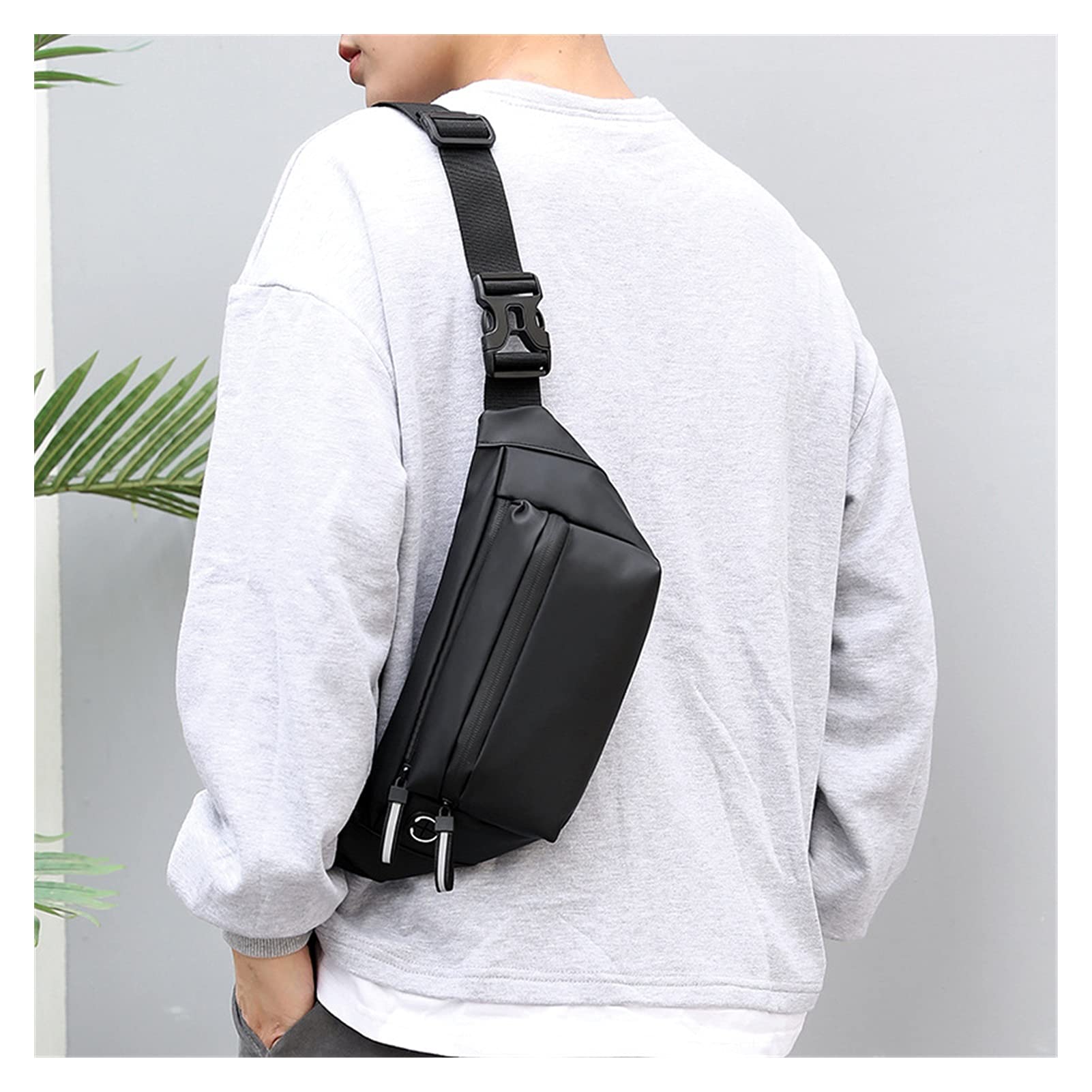 Männer Fanny Pack Outdoor Sport Laufen Fahrrad Tailentasche Pack Fashion Schultergurtsbeutel Reisetasche Telefonbeutel for männlich