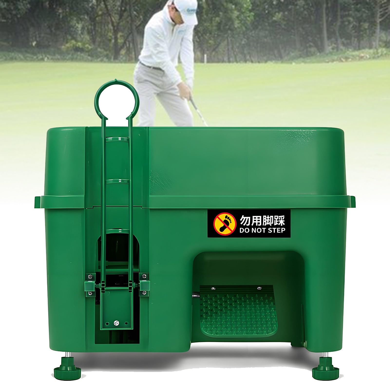 Automatyczny dozownik do piłek golfowych z 6 podstawkami pod kije, pojemność 50 dozowników, bezprzewodowy dozownik piłek golfowych do treningu