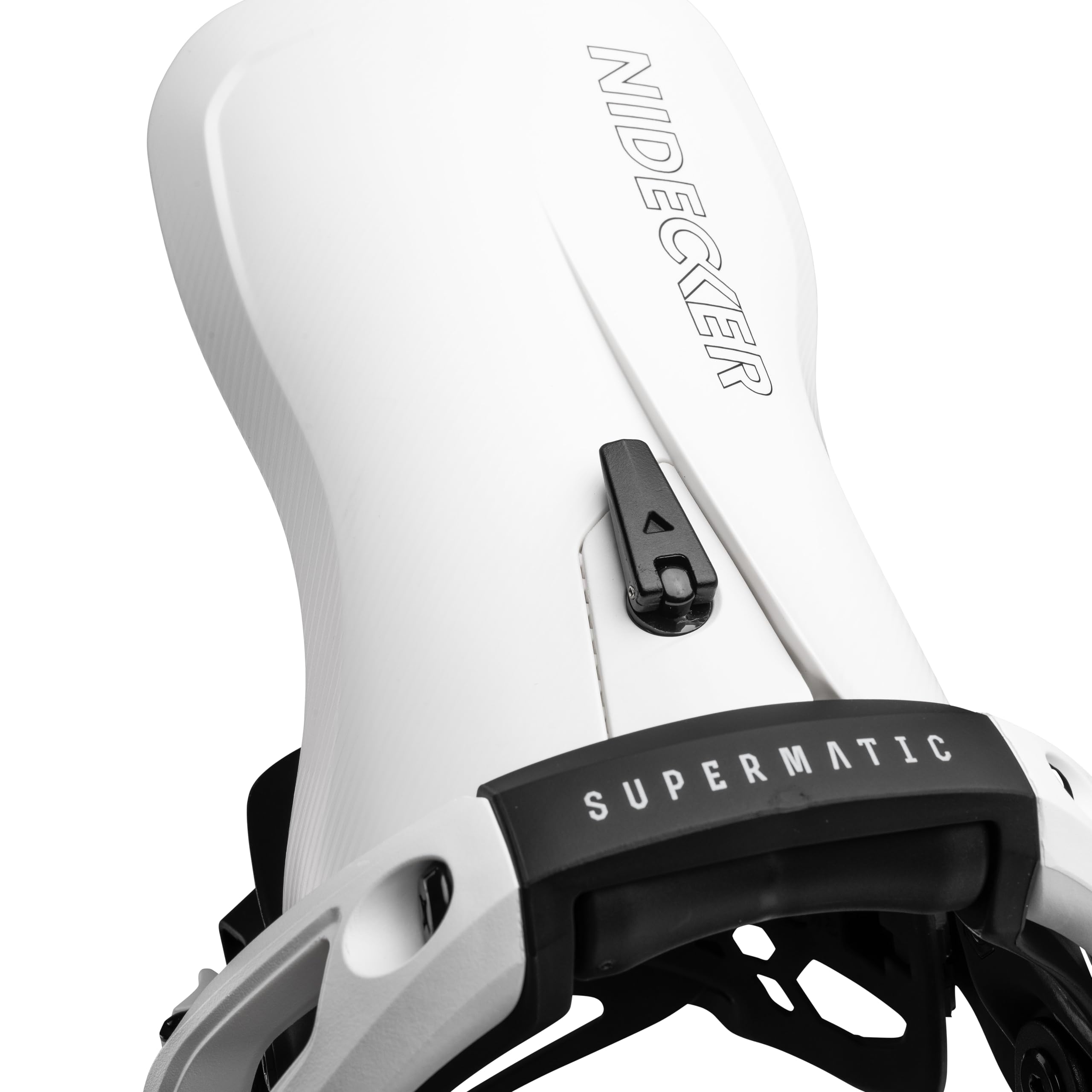 Fixations de Snowboard Nidecker LT Supermatic - Fixation Automatique à Double entrée avec pédale de Talon et Ajustement Universel