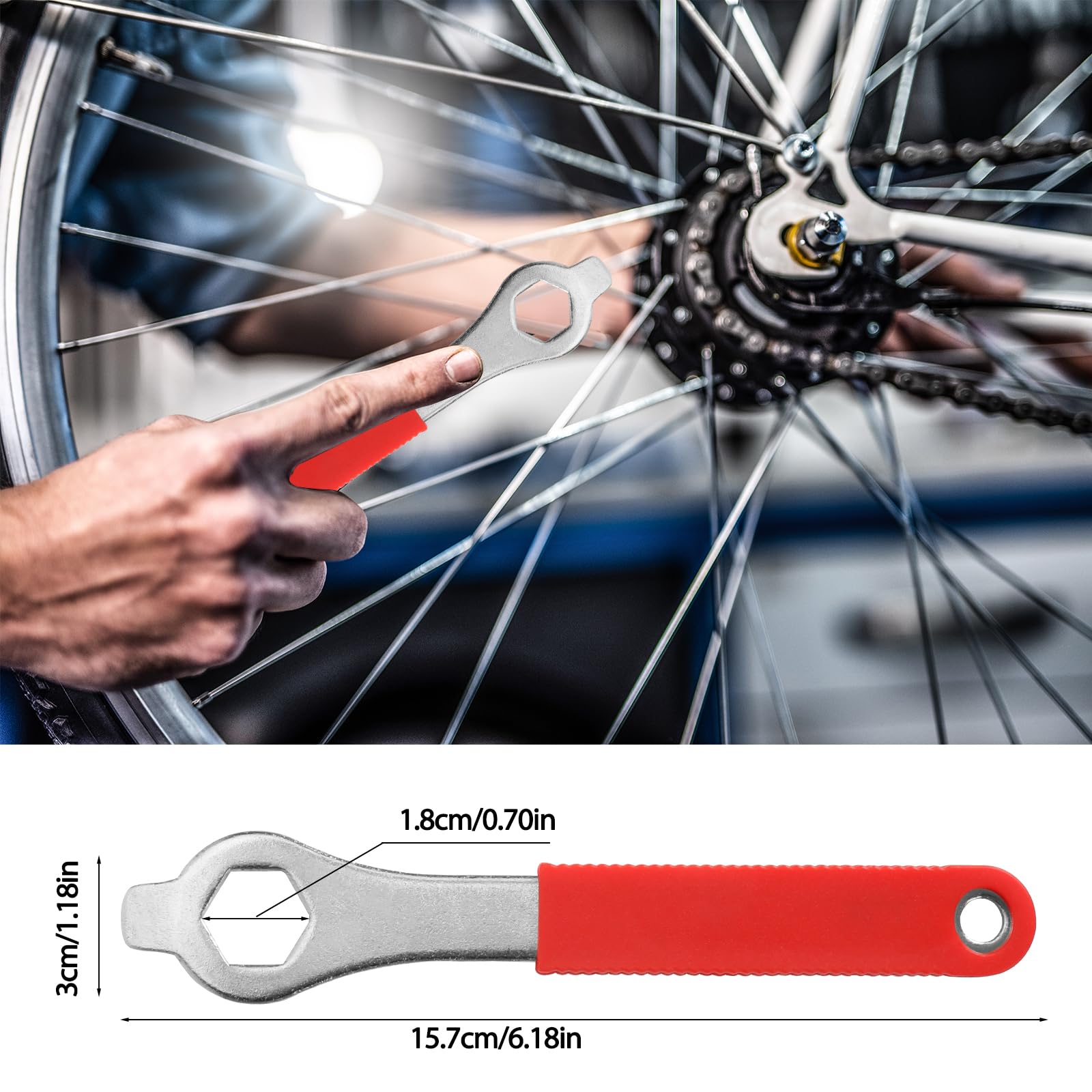 Narzędzie do ściągania korby rowerowej i suportu, z kluczem 16 mm, zestaw narzędzi do naprawy roweru, profesjonalne narzędzie do naprawy roweru, odpowiednie do usuwania korby rowerowej