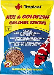 Tropical Ração Para Peixes Koi&Goldfish Colour Sticks 90G Para Peixes