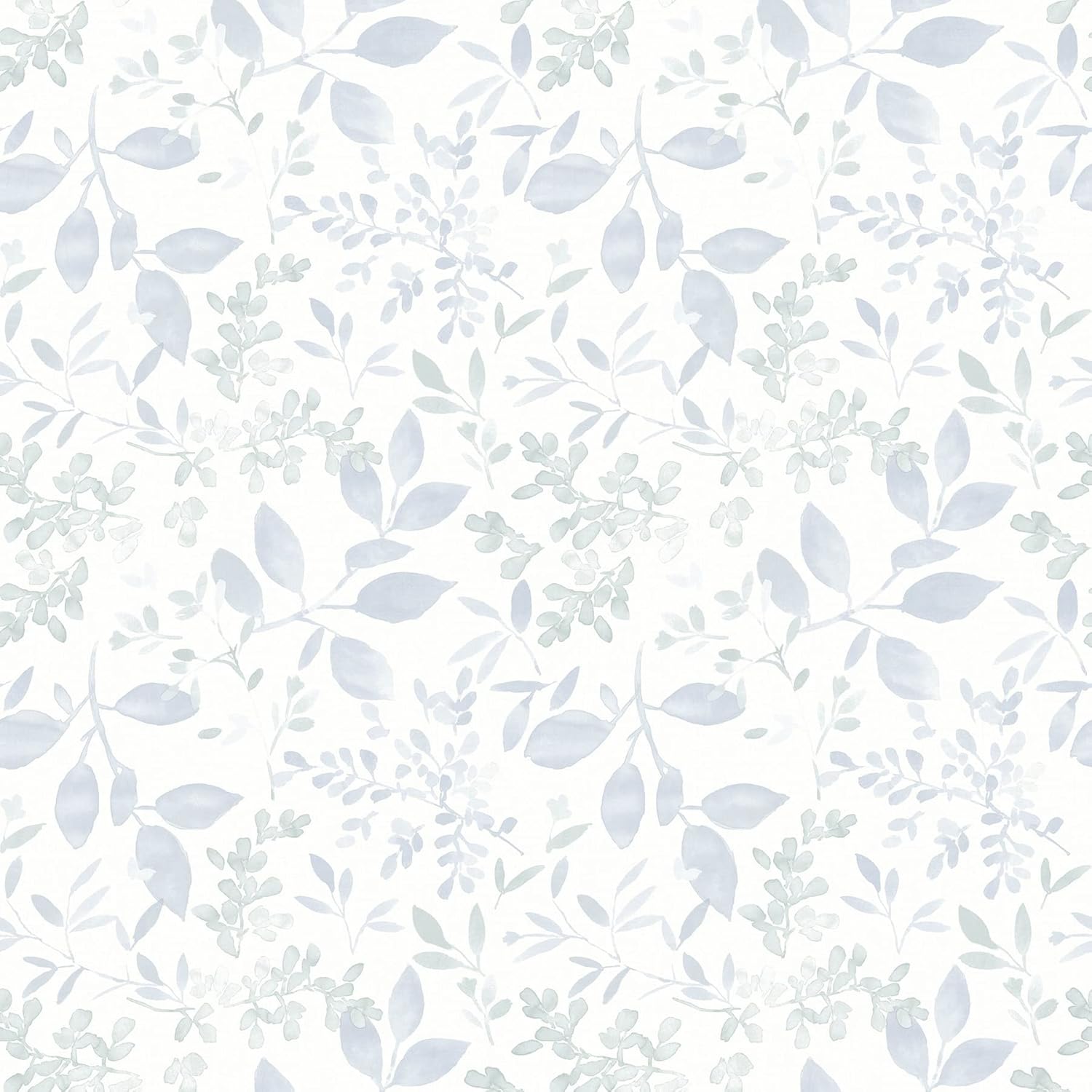 chesapeake tinker woodland botanical wallpaper , light blue