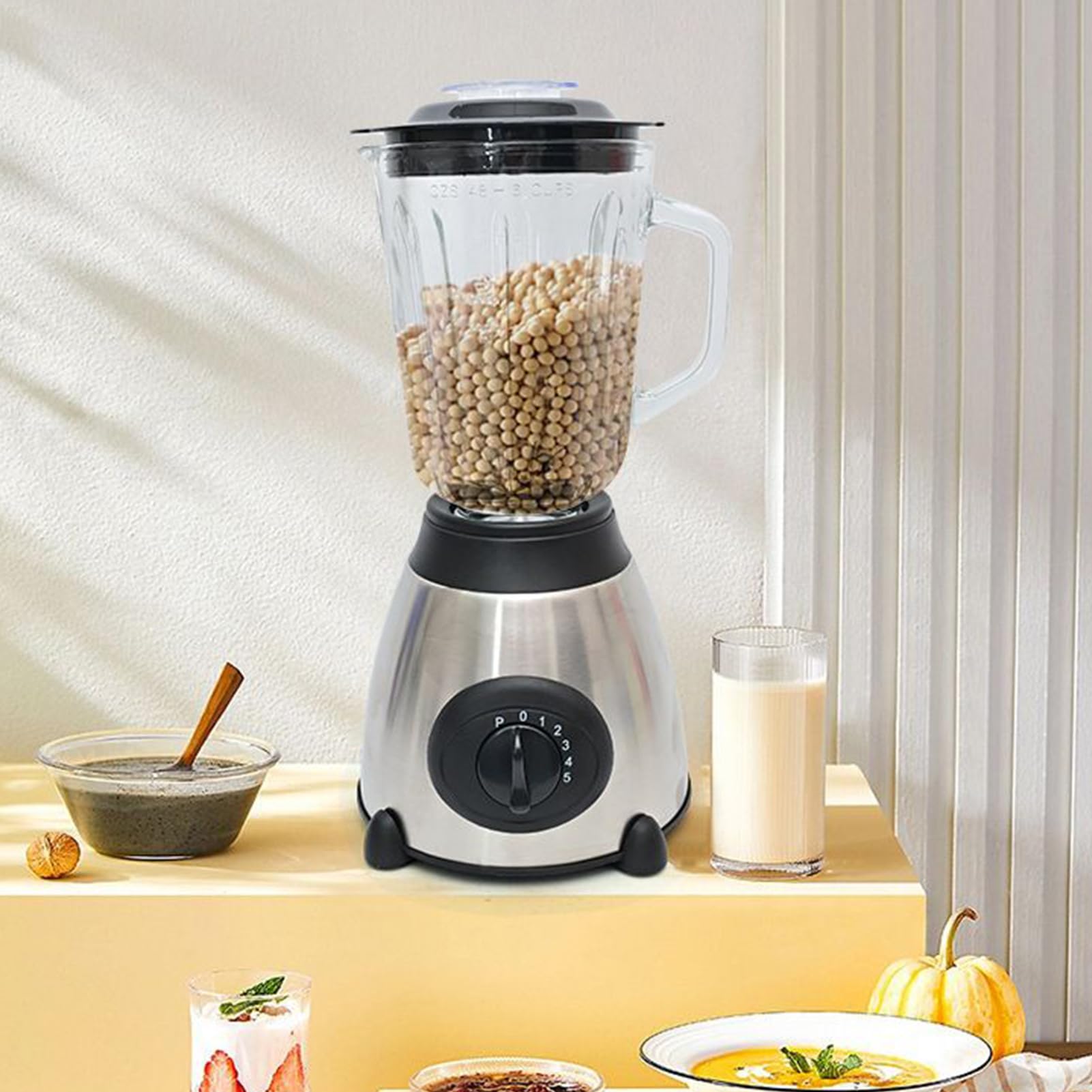 Standmixer Großvolumiger Gewürz- Und Lebensmittelzerkleinerer Mit Hoher | Hochgeschwindigkeits-Mixer für Lebensmittel Für Studenten Erwachsene Zuhause