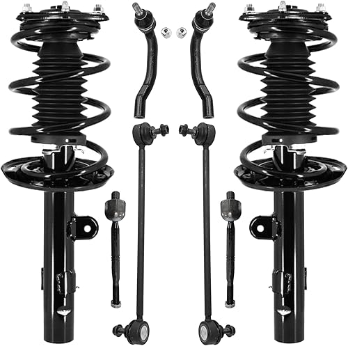 Miniatura 233 de Detroit Axle - Kit de puntales delanteros de 6 piezas para Chevrolet Aveo Aveo5 Pontiac G3 Wave, barra estabilizadora, varillas de acoplamiento