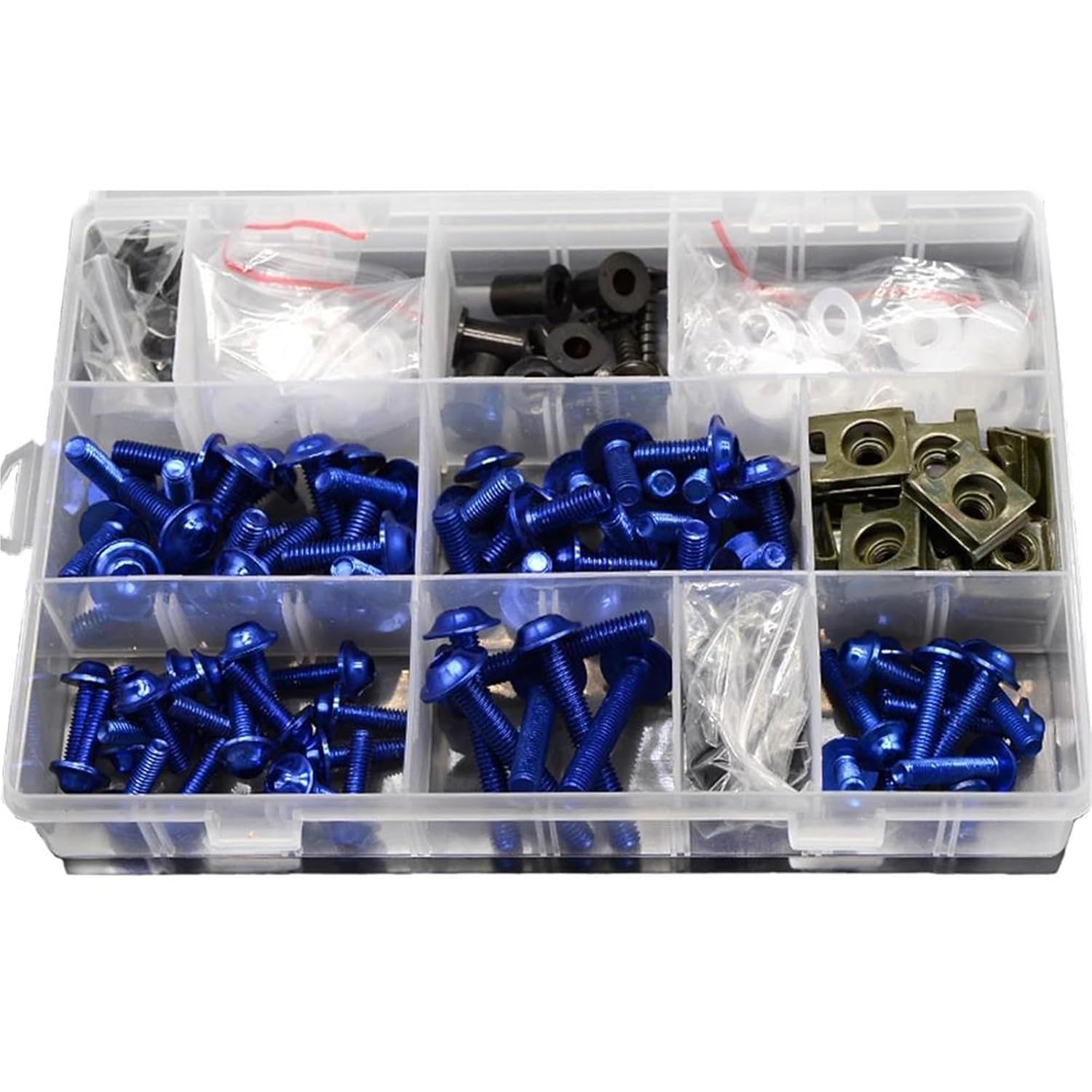 Car Bolt Screw Full Fairing Bolts Kit, for H&ONDA CBR400 /NC23/NC29 1986-1994 1987 1988 1989 Speed Nuts Side Covering Screws