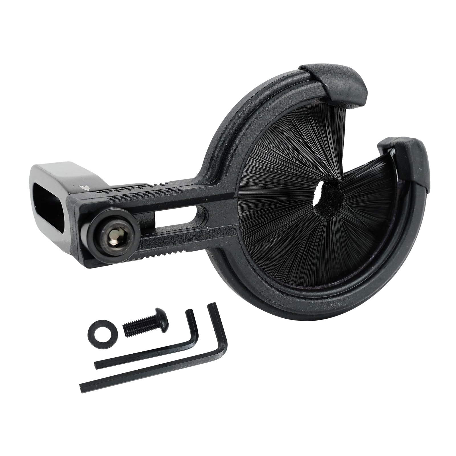 LWANO Archery Arrow Rest Capture Brush Whisker Biscuit Arrow Rest for Compound Bow and Recurve Bow Hunting Shooting Targeting - Black