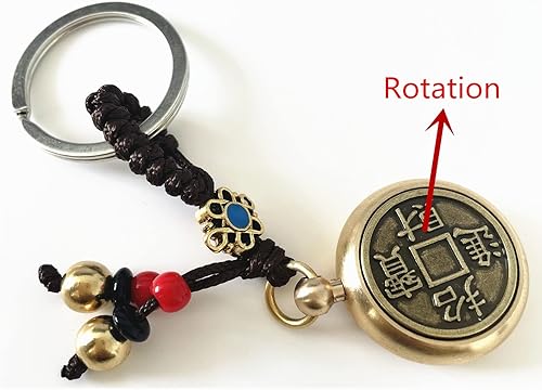 Miniatura 2 de MELD Feng Shui - Llavero de conejo del zodiaco chino para buena suerte, fortuna, longevidad, riqueza, éxito, Amarillo