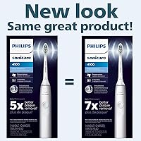 Vista 61 de Philips Sonicare 4100 HX3681/24 - Cepillo de dientes eléctrico recargable con sensor de presión, color negro
