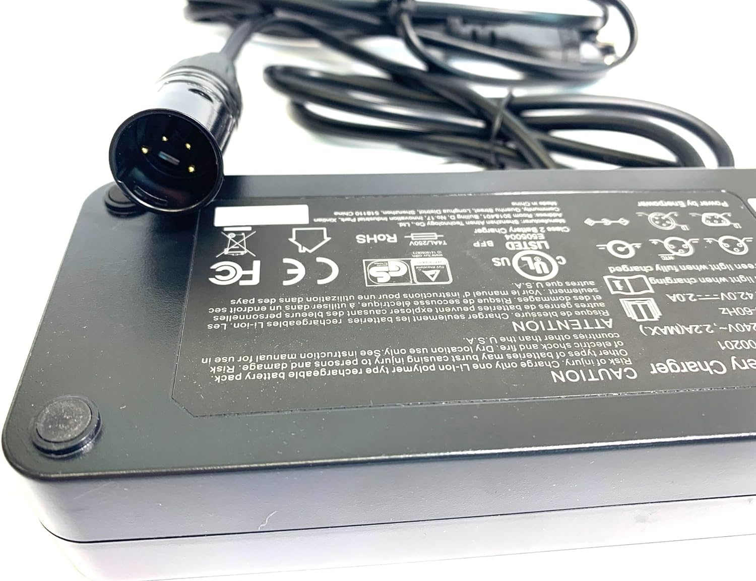 Enerpower Chargeur Li-ION 36 V pour Raleigh Leeds Dover Stoker Impulse System XLR-4 2 A Noir