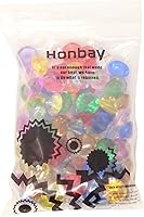 Vista 7 de Honbay 100 gemas de cristal de imitación de diamantes acrílicos de 0.78 pulgadas para dispersión de mesa, rellenos de jarrones, eventos, bodas