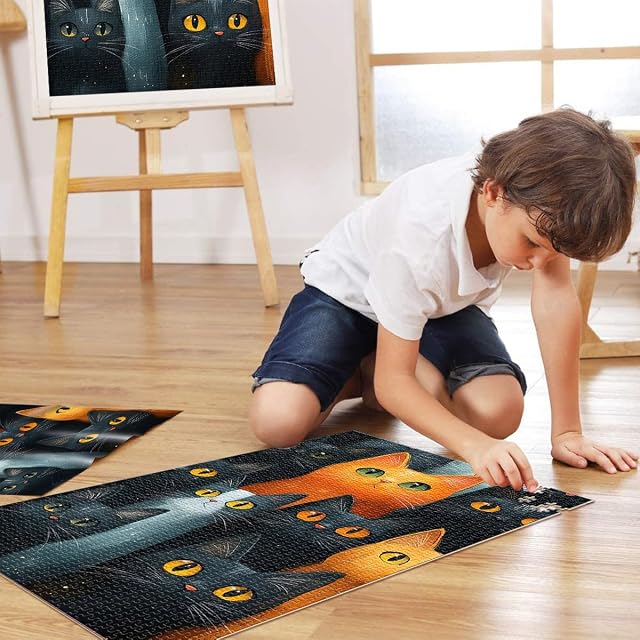Foto 4 de 6 de Rompecabezas para Adolescentes 2000 Piezas Muchos Gatos Matar el Tiempo en Vacaciones en casa Colección…