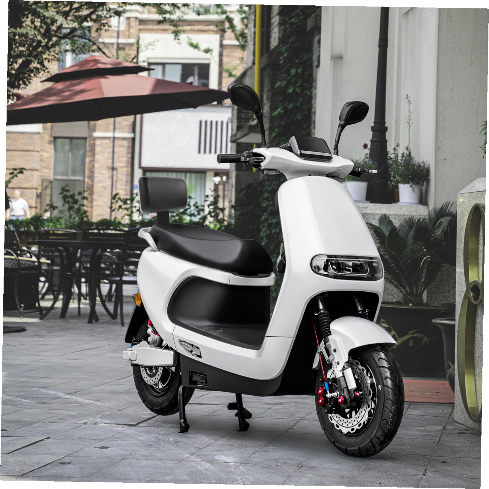 INOOMP Cuscino Posteriore per Bicicletta Poggiapiedi Comodo Materiale Resistente Facile da Pulire Sostituto per Guida