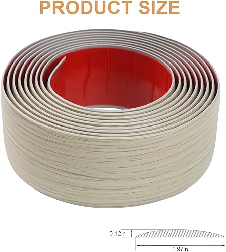 Miniatura 2 de Greymond Tira de transición de piso de 4 pies x 2 pulgadas, laminado adhesivo de vinilo para unir huecos de piso, alfombra, cubierta de umbral,