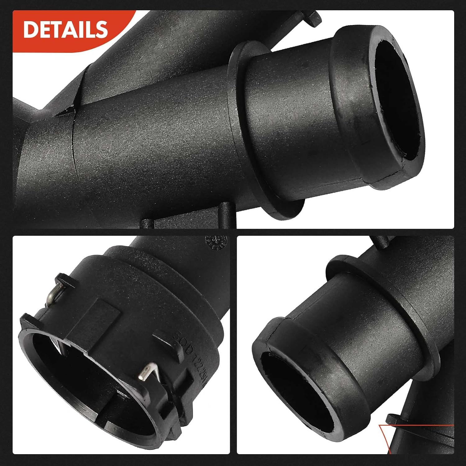 A-Premium Engine Oil Cooler Inlet Connector Compatible with Volkswagen Golf 2015-2017, GTI 2015-2021, Golf SportWagen 2015-2017 & Audi A3 2015-2016, A3 Quattro 2015-2016, TT Quattro 2016-2020