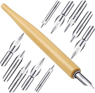 Excefore Excefore Comic Pen Nib Set Brand: Excefore | Writing instrument form: Dip Pen | Colour: White | Ink colour: White | Age range (description): Adult | Material: Stainless Steel, Wood