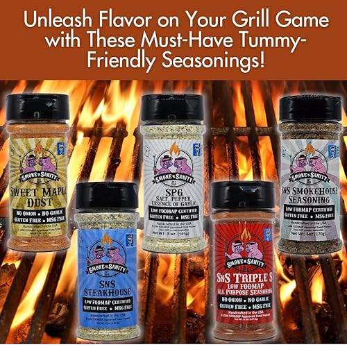 Miniatura 6 de Smoke n Sanity Condimento para tacos  Certificado Monash bajo FODMAP  Sin gluten  Certificado Kosher  Sin lácteos (agitador de 3.75 onzas)