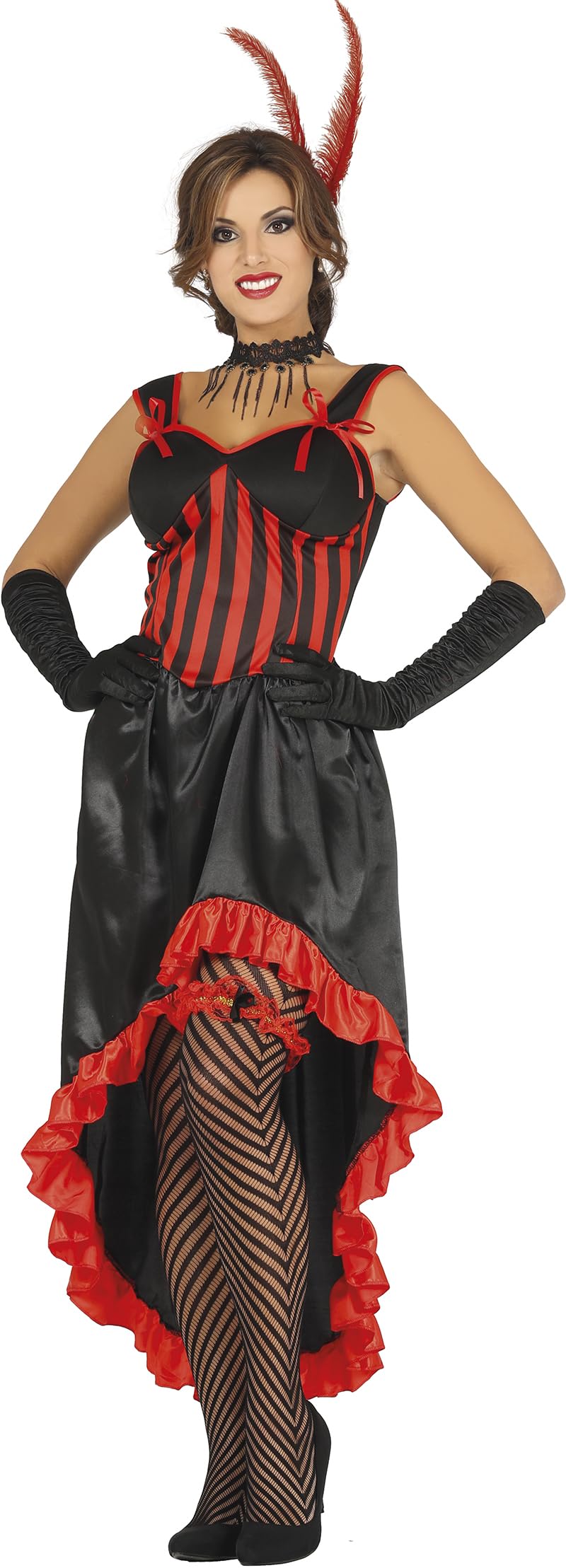 Striped Cabaret Costume for Women M