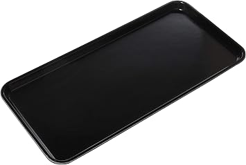 Cambro 918MT110 9" x 18" Black Fiberglass Market Tray