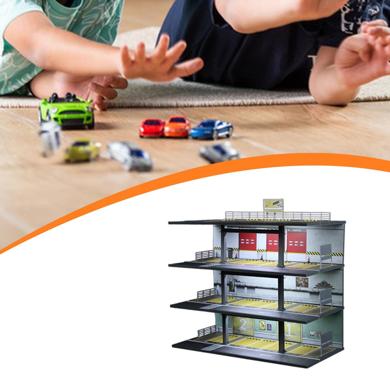 Vitrine für Modellautos Im Maßstab 1:64, Diorama Dekoration, Spielzeugauto Ausstellungsbox, Miniatur Szenenmodell, Style E