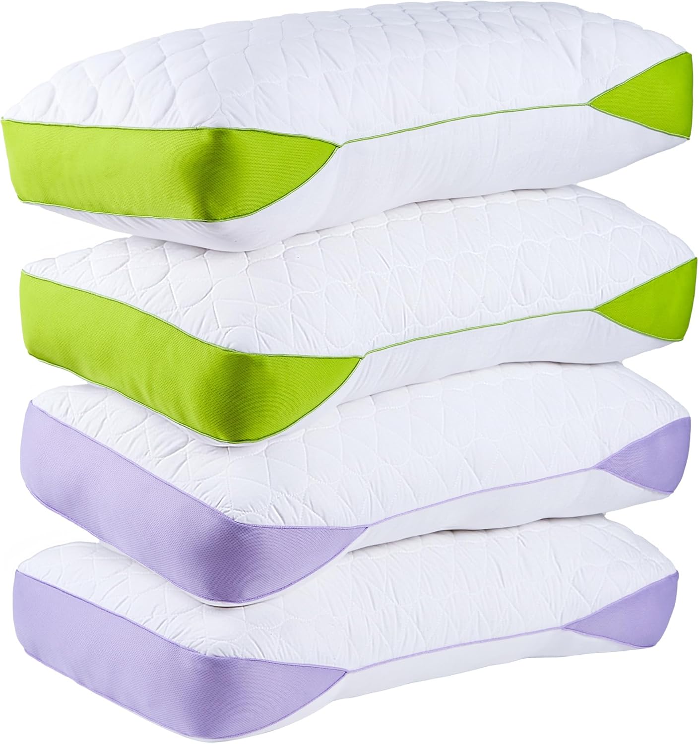 Adjustable Bed Pillows King Size Set of 4 Pack with Zipper,Supportive Breathable Cooling Hotel Luxury Down Alternative Gusseted Pillow for Side Stomach or Back Sleepers White King (4 Pack)