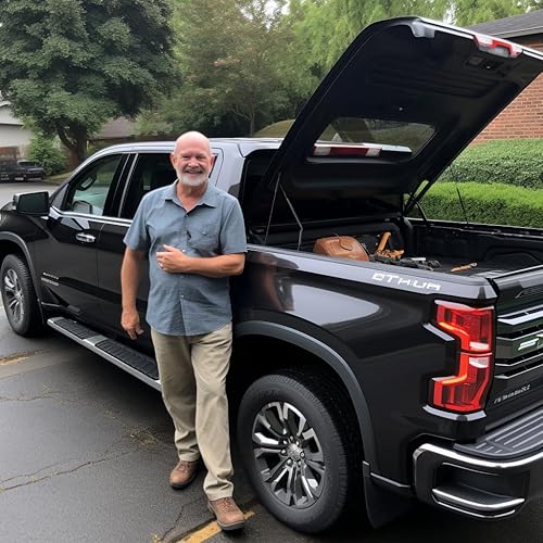 Miniatura 3 de Cartman Estribo de 6 pulgadas (compatible con Chevy SilveradoGMC Sierra 1500 2019-2023, SilveradoSierra 2500HD 3500HD 2019-2023 Crew Cab barras