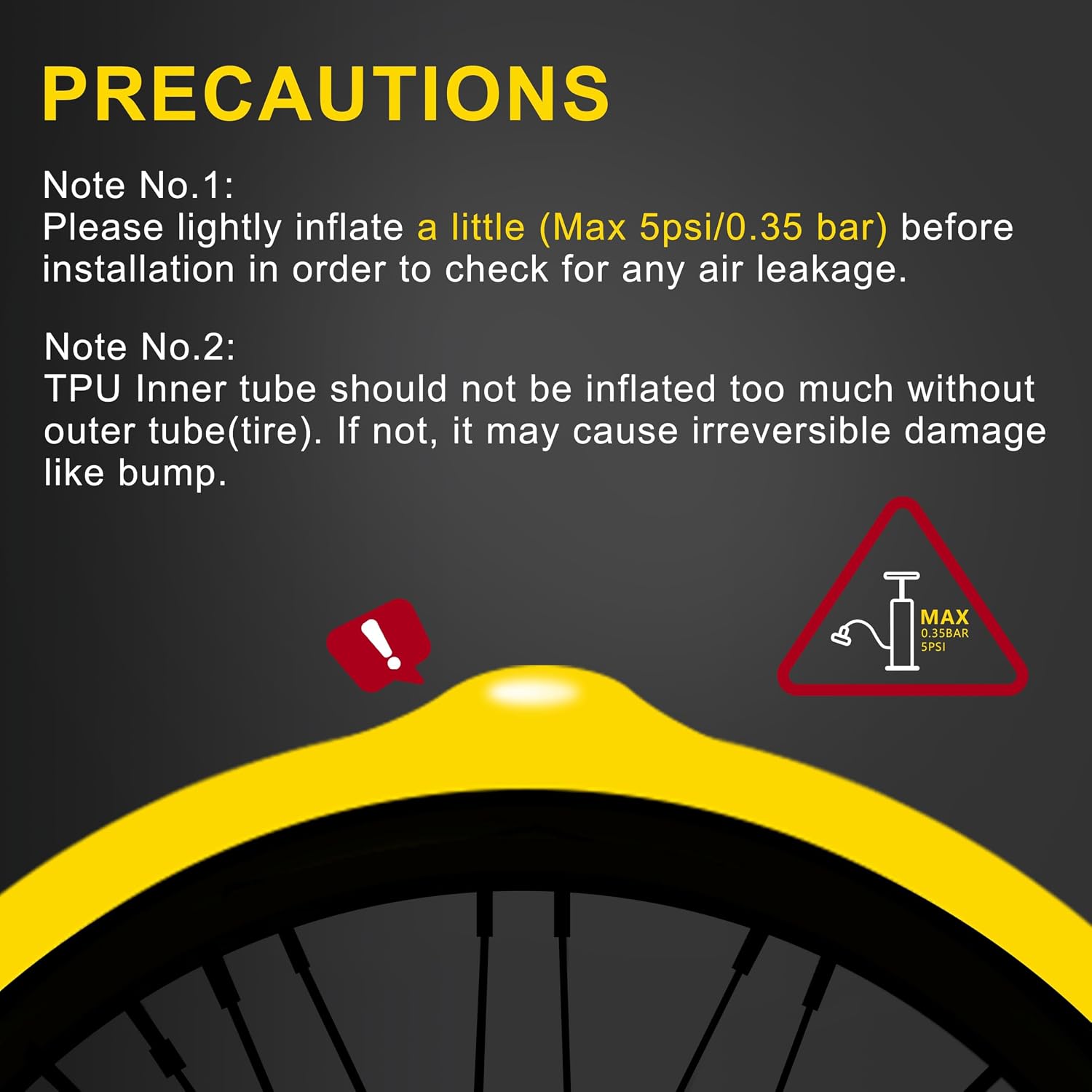 Thinvik TPU Inner Tubes Metal Presta Valve Stem for Road Bike MTB Gravel Bicycle Tire 700cc x 18-32, 33-50c, 29'', 27.5'' Bicycle Tubes 45MM 65MM 85MM Length - 2 PCS (One Pair)
