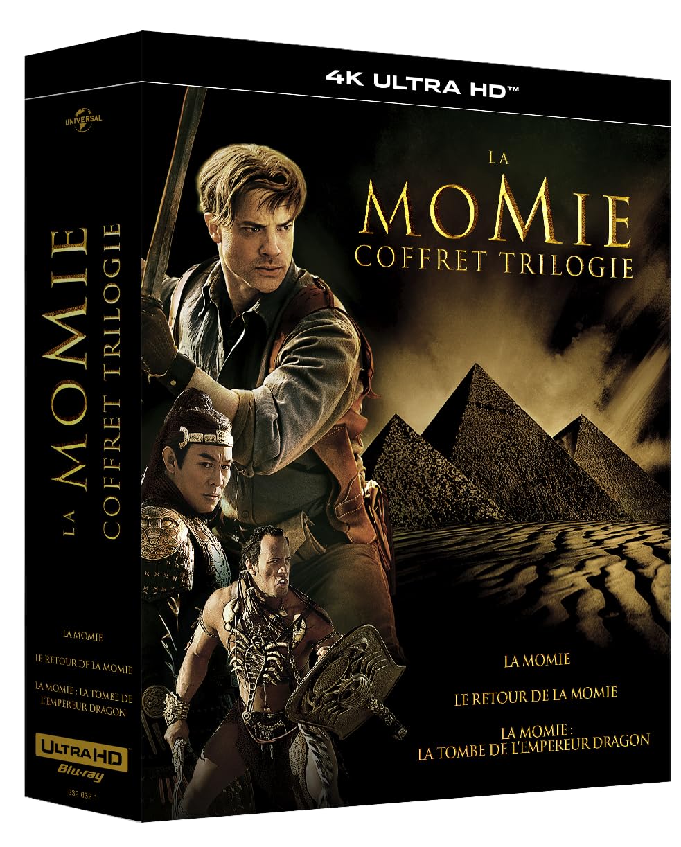 La Momie - Coffret trilogie : La Momie + Le Retour de la momie + La Momie - La tombe de l'Empereur Dragon [4K Ultra HD] [Blu-ray]
