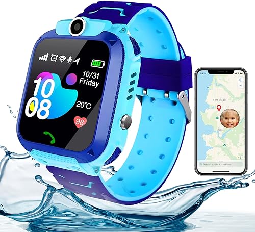 Miniatura 7 de 2G - Reloj inteligente para niños, llamada de emergencia SOS, videollamadas, rastreador de actividad impermeable para niñas de 3 a 12 años, idea