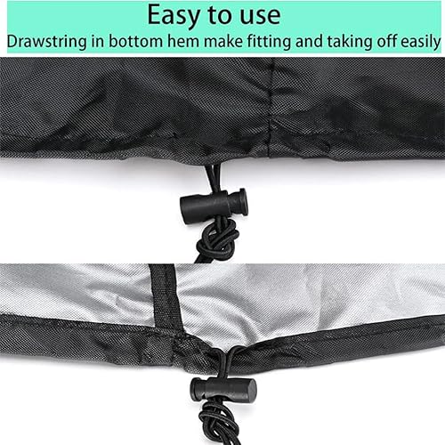 Miniatura 9 de Yardwe Cubiertas de sellado de tapa de cubo de agua para latas de agua de 55 galones, cubierta de tambor de galón, cubierta de cubo, tela Oxford,